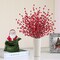 15 Pcs Artificial Red Berry Stems Christmas Red Berries Holly Berry Branches Fake Burgundy Berry Picks for Floral Arrangements Christmas Tree Holiday Home Xmas DIY Crafts Decor (Red)